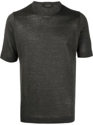 Lněné tričko Dell'oglio