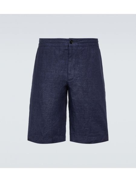 Pantalones cortos de lino Zegna azul