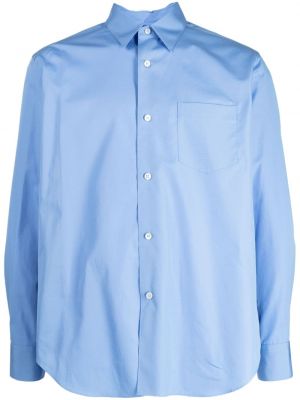 Bavlnená košeľa Fumito Ganryu modrá