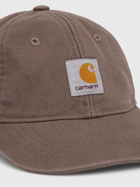 Pamučna kapa Carhartt Wip smeđa