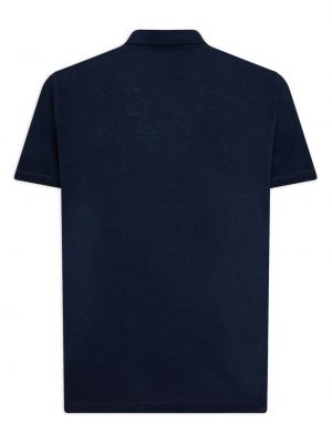 Raštuotas medvilninis polo marškinėliai Dsquared2 mėlyna