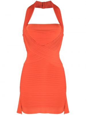 Drapert dress Herve L. Leroux oransje