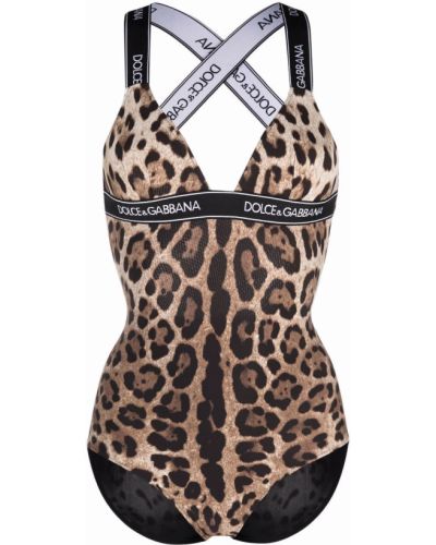 Bañador con estampado leopardo Dolce & Gabbana