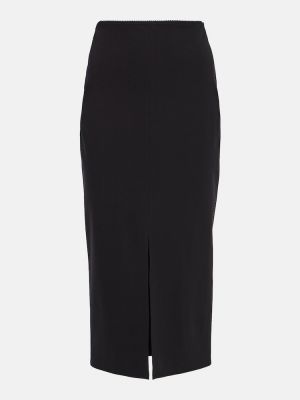 Midi sukně jersey Dolce&gabbana černé