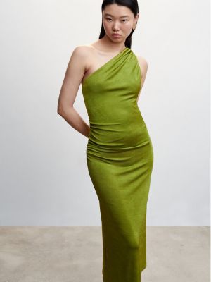 Slim fit estélyi ruha Mango zöld