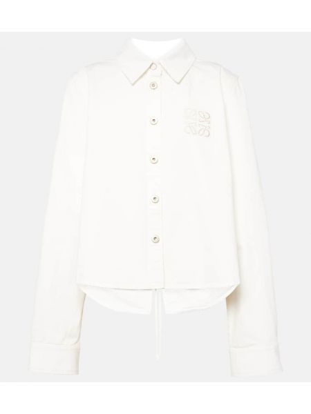 Camicia di cotone Loewe bianco