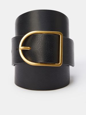 Cinturón de cuero Maison Boinet negro