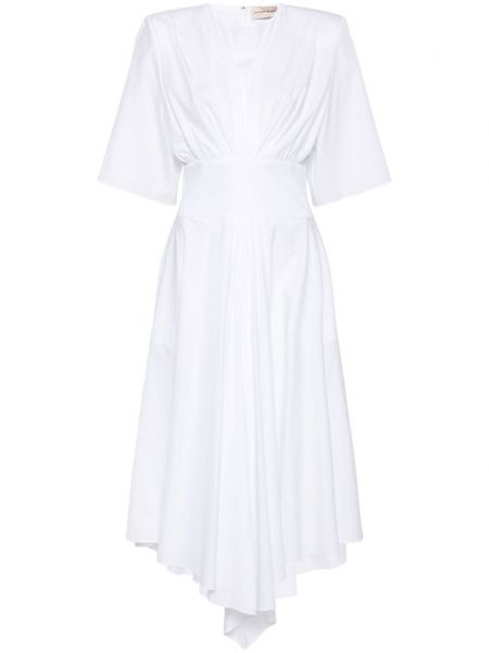 Midi haljina Alexandre Vauthier bijela