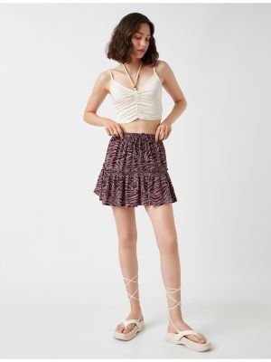 Mini suknja Koton bordo