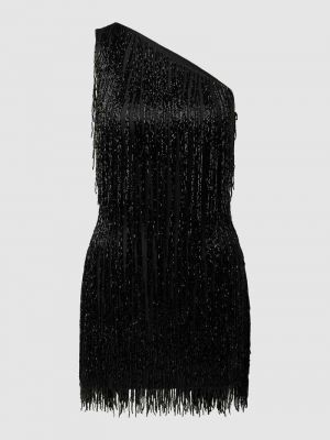 Sukienka na jedno ramię Lace & Beads czarna