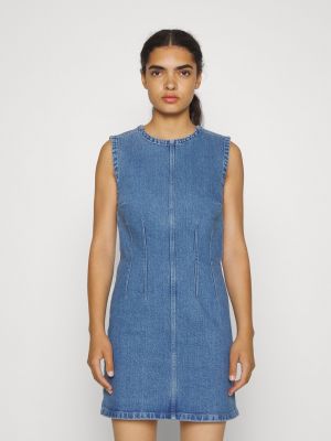 Джинсовое платье Abercrombie & Fitch синее