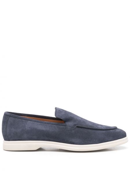 Slip-on ruskind loafers Eleventy blå