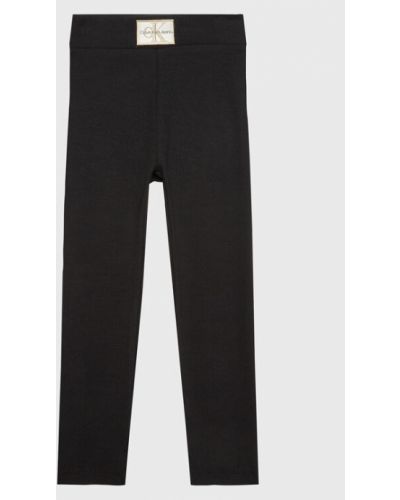Calvin Klein Jeans Leggings IG0IG01903 Fekete Slim Fit