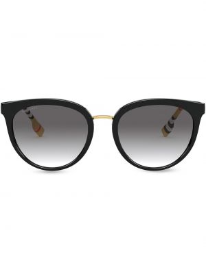 Kockované slnečné okuliare s potlačou Burberry Eyewear