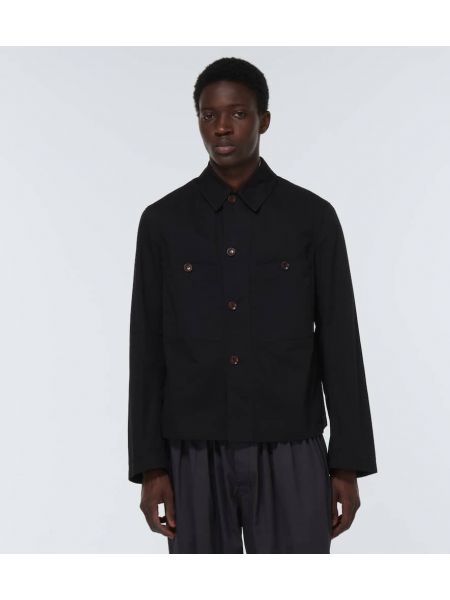 Bavlněná bunda Lemaire černá