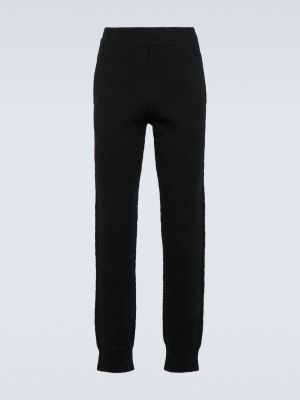 Жаккардовые спортивные штаны Givenchy черные