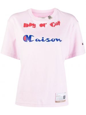Tričko Maison Mihara Yasuhiro - Růžová