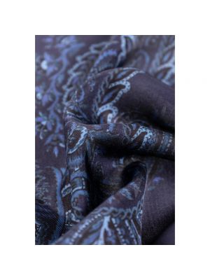 Bufanda de seda Etro azul