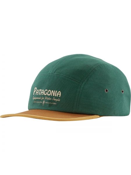 Шляпа с принтом Patagonia зеленая