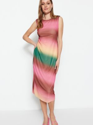 Šaty s abstraktním vzorem Trendyol