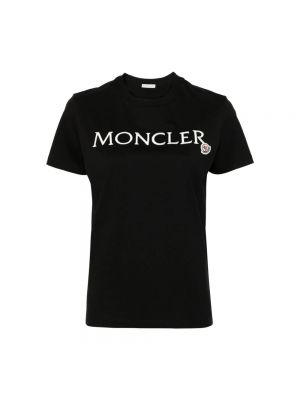 Czarna koszulka Moncler