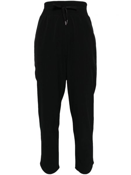 Sportovní kalhoty s vysokým pasem jersey Spanx černé