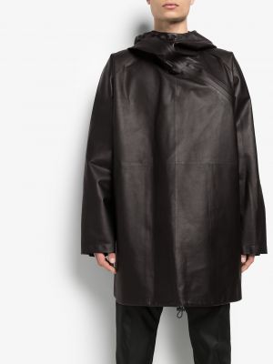Abrigo con capucha Bottega Veneta negro
