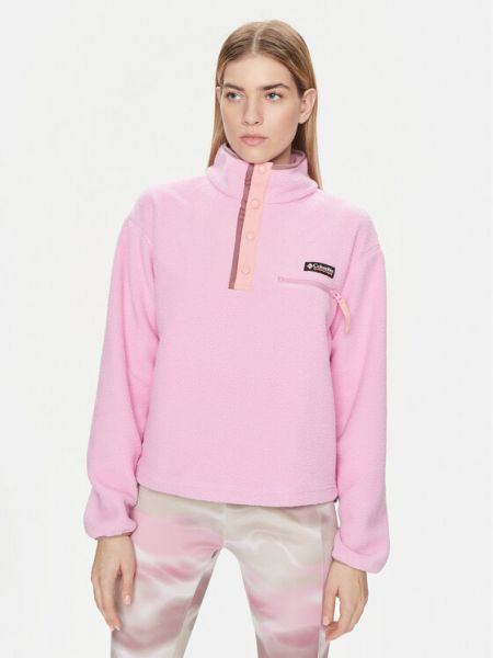 Laza szabású kabát Columbia rózsaszín