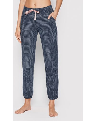 Triumph Pantaloni pijama Mix&Match 10207561 Bleumarin Regular Fit