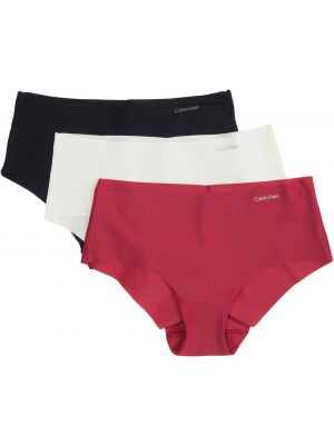 Комплект из трех хипстерских плавок Invisibles Calvin Klein Underwear, Red Bud/Vanilla Ice/Black