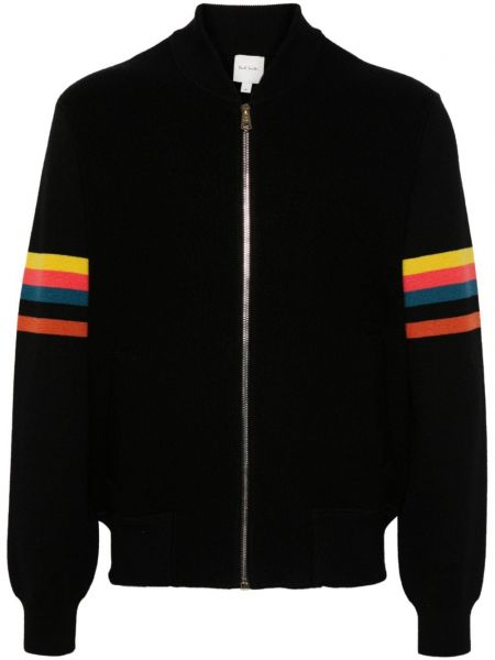 Stribet bomberjakke Paul Smith sort