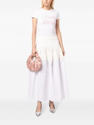 T-shirt aus baumwoll Christian Dior weiß
