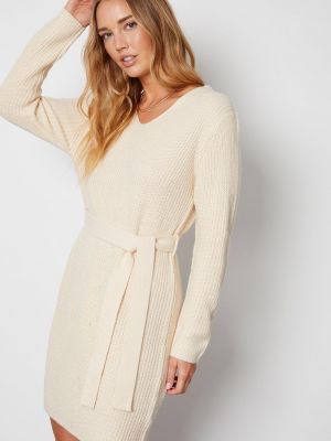 Трикотажный платье-свитер с v-образным вырезом Threadbare белый