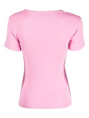 Tričko s výšivkou Essentiel Antwerp růžové