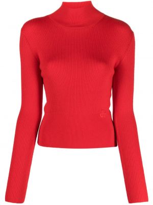 Pull col rond Patou rouge