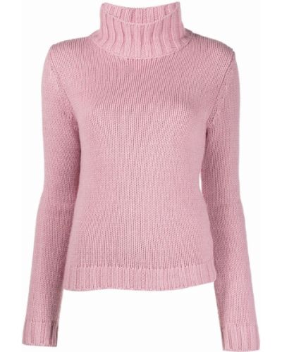Jersey cuello alto de punto con cuello alto de tela jersey Société Anonyme rosa