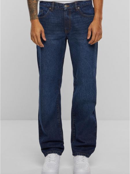 Priliehavé džínsy s rovným strihom Uc Men modrá