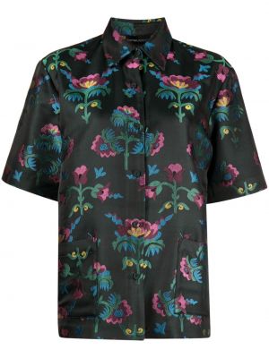 Žakárová kvetinová košeľa Cynthia Rowley