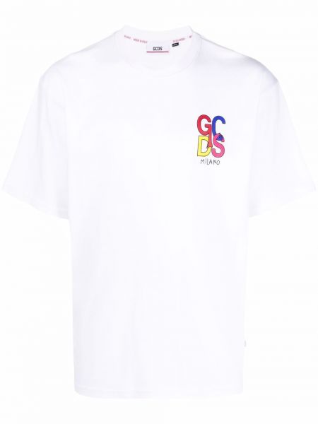 Camiseta de cuello redondo Gcds blanco