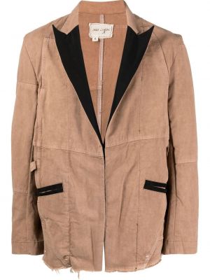 Lang blazer Greg Lauren brun