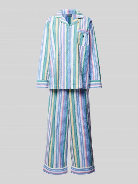 Piżama Polo Ralph Lauren niebieska