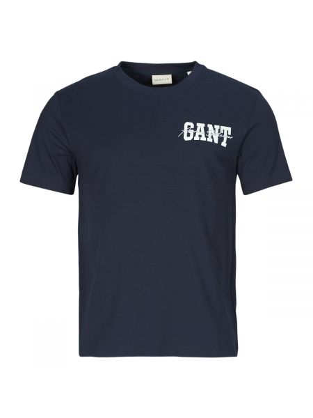 Tričko s krátkými rukávy Gant modré