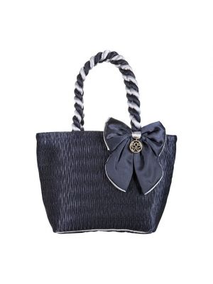 Атласная дорожная сумка O!glamour синяя