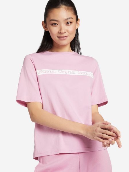 Розовая футболка Kappa