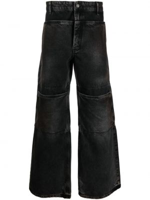 Bavlněné džíny relaxed fit Guess Usa černé