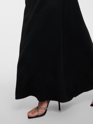 Aszimmetrikus hosszú ruha Roland Mouret fekete