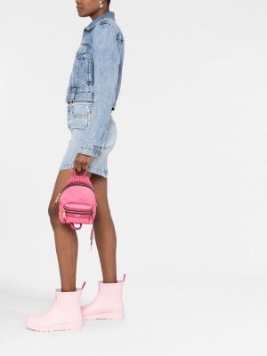 Rucksack mit print Moschino pink