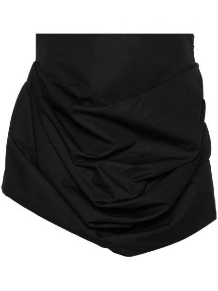 Drapované mini sukně Magda Butrym černé