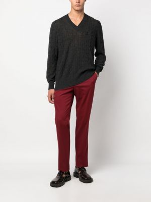 Pantalon chino en coton Etro rouge
