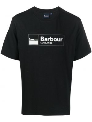 T-shirt Barbour svart